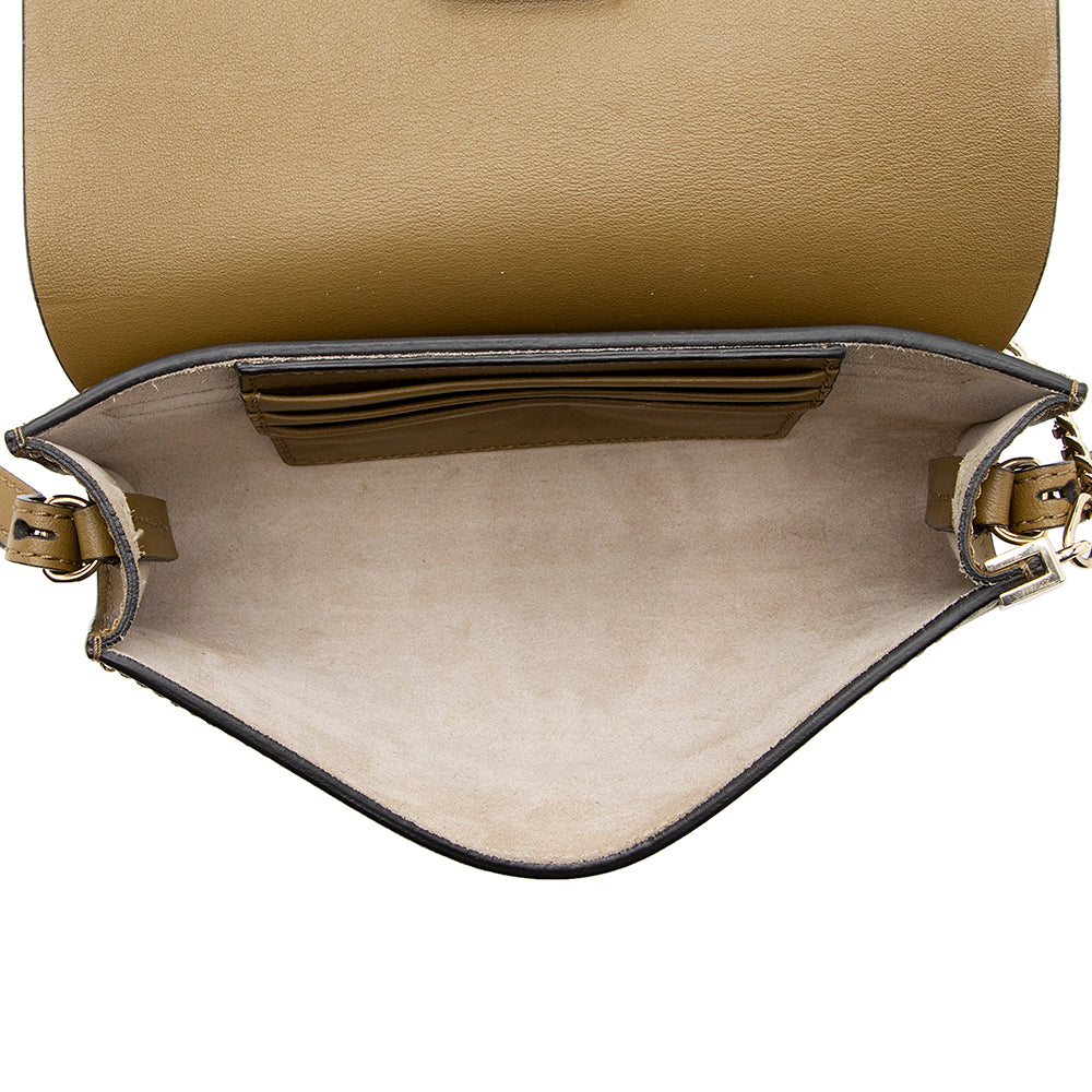 Chloe Calfskin Suede Faye Mini Shoulder Bag (SHF-19991)