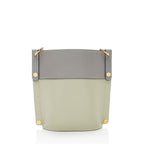 Chloe Calfskin Goatskin Mini Aby Bi-Color Bucket Bag (SHF-18320)