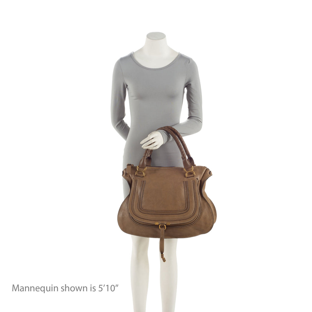 Chloe Calfskin Marcie Large Satchel (SHF-sZLBMz)