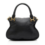Chloe Calfskin Marcie Medium Satchel (SHF-sGHNMx)