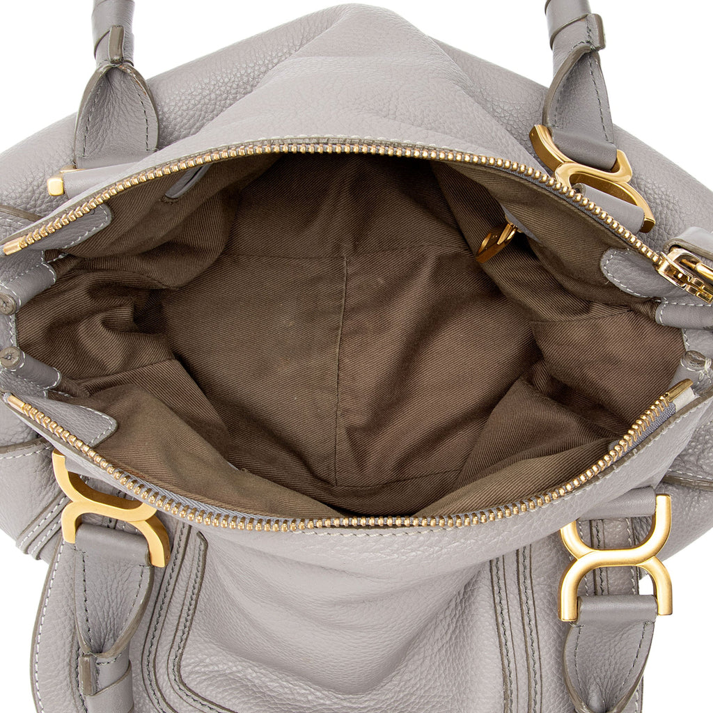 Chloe Calfskin Marcie Medium Satchel (SHF-1dXY9s)
