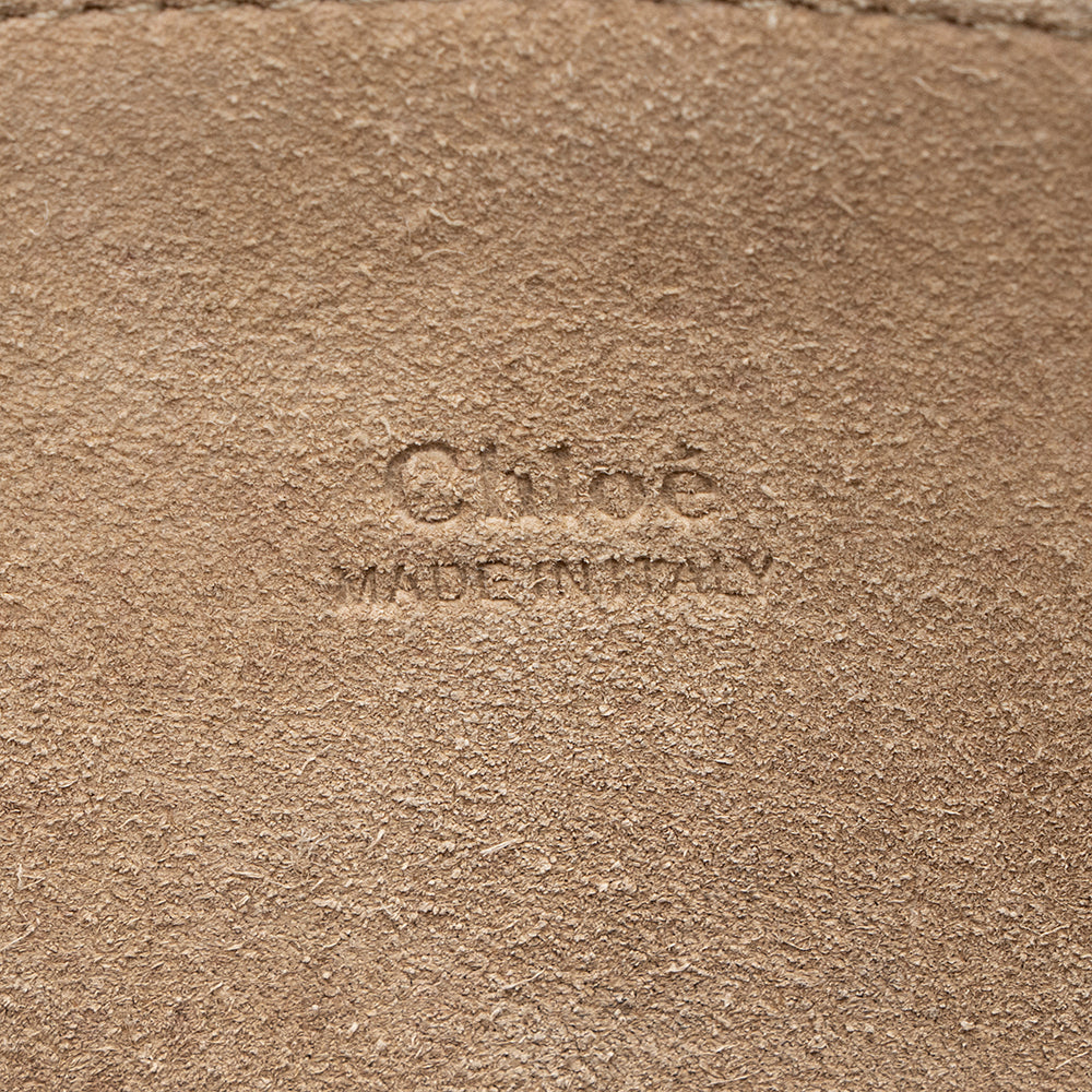 Chloe Calfskin Suede Faye Medium Shoulder Bag (SHF-19058)