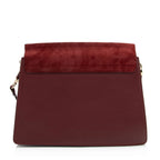 Chloe Calfskin Suede Faye Medium Shoulder Bag (SHF-Vx8bCr)