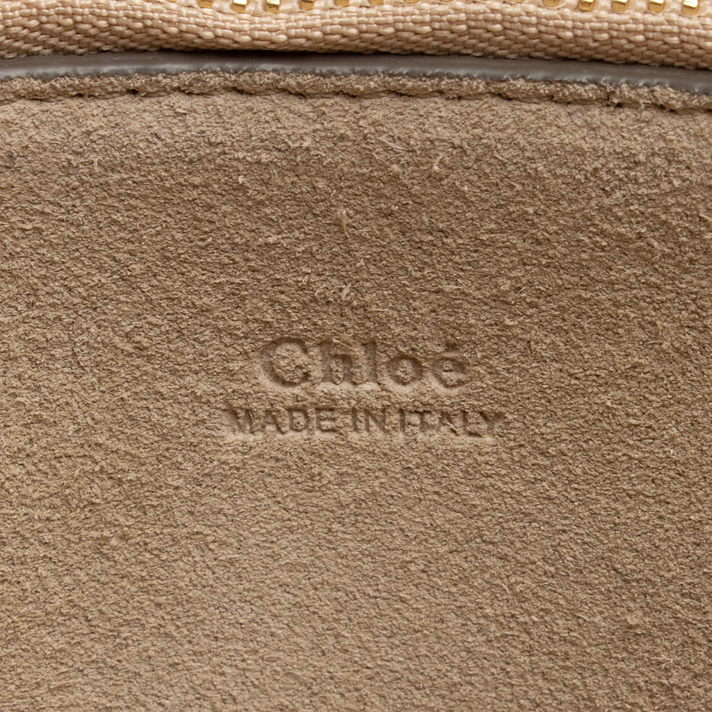 Chloe Calfskin Suede Faye Medium Shoulder Bag (SHF-Vx8bCr)