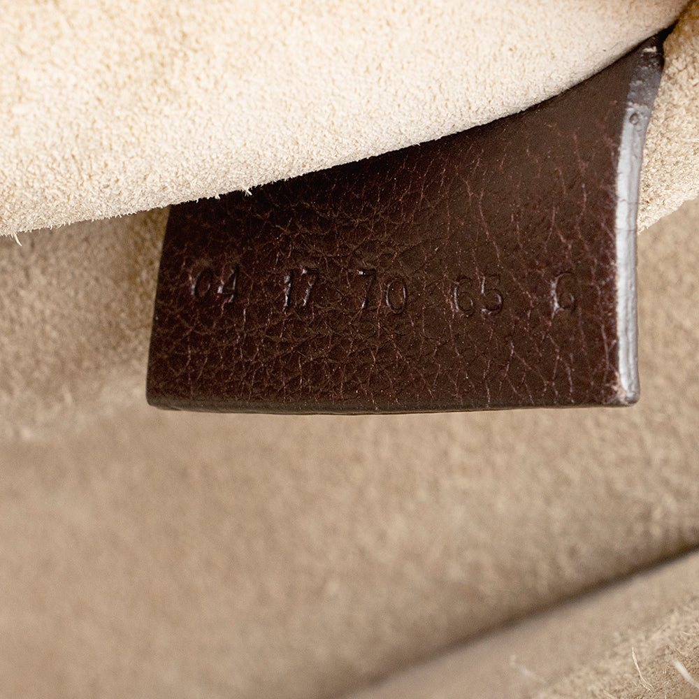 Chloe Calfskin Suede Nile Medium Bracelet Bag (SHF-15623)