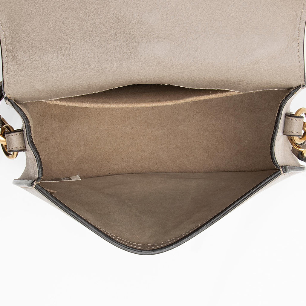 Chloe Calfskin Suede Nile Medium Bracelet Bag (SHF-23783)