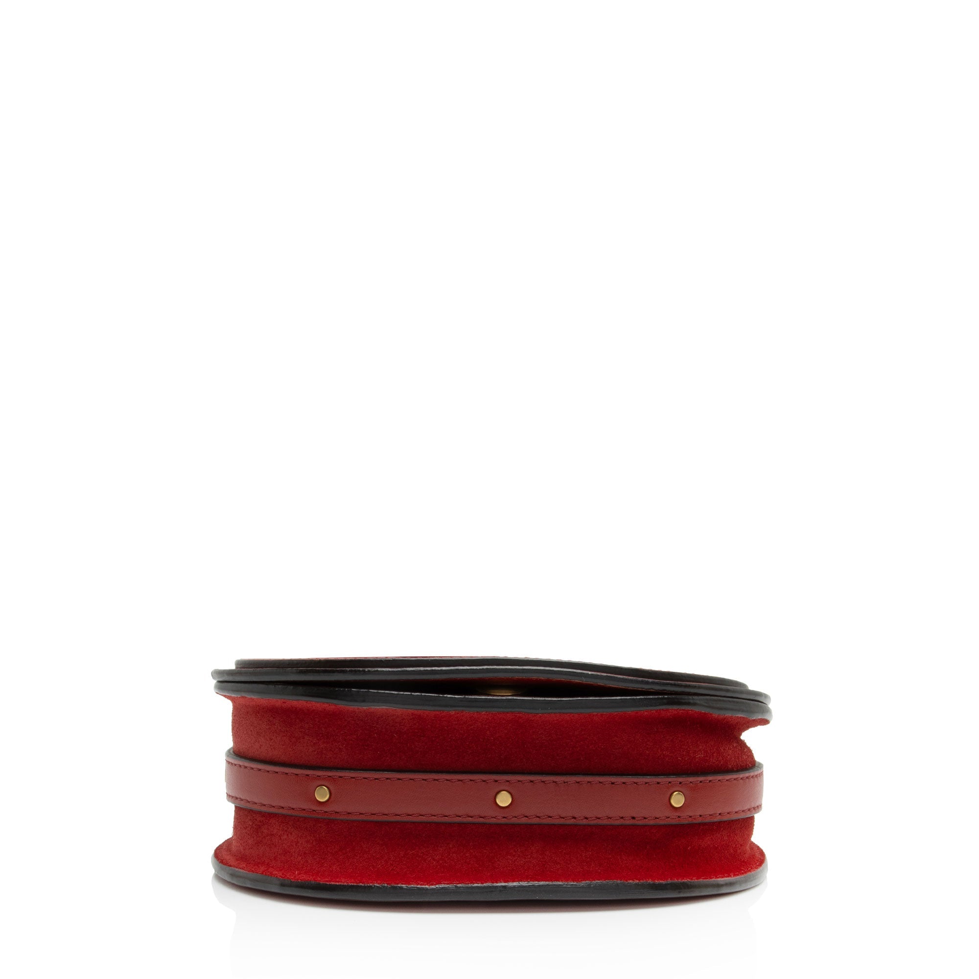 Chloe Calfskin Suede Nile Small Bracelet Bag (SHF-Cj2VOC)