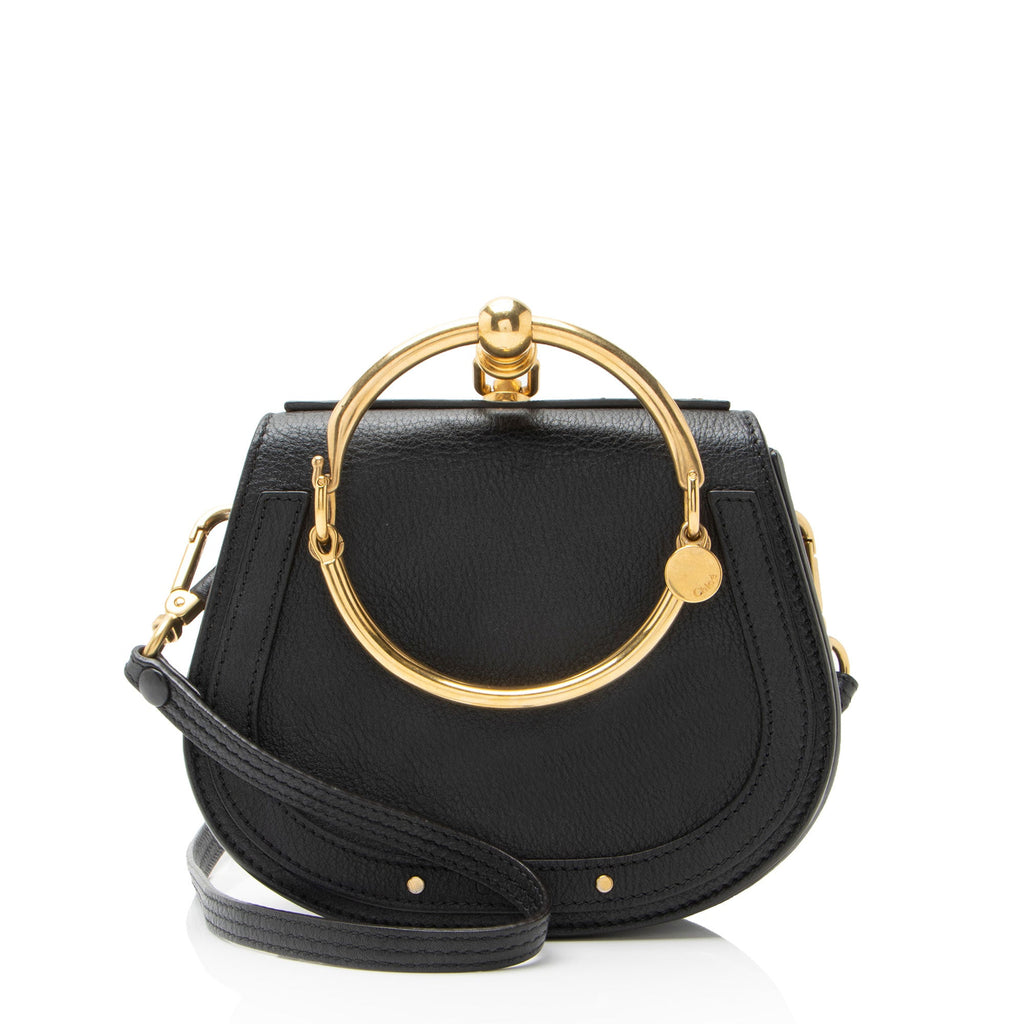 Chloe Calfskin Suede Nile Small Bracelet Bag