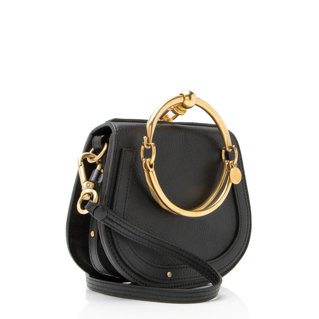 Chloe Calfskin Suede Nile Small Bracelet Bag