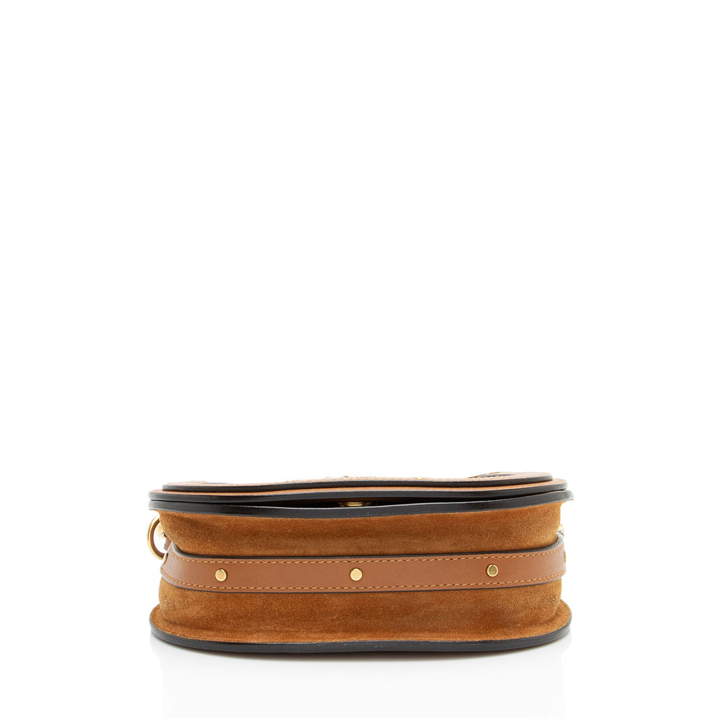 Chloe Calfskin Suede Nile Small Bracelet Bag