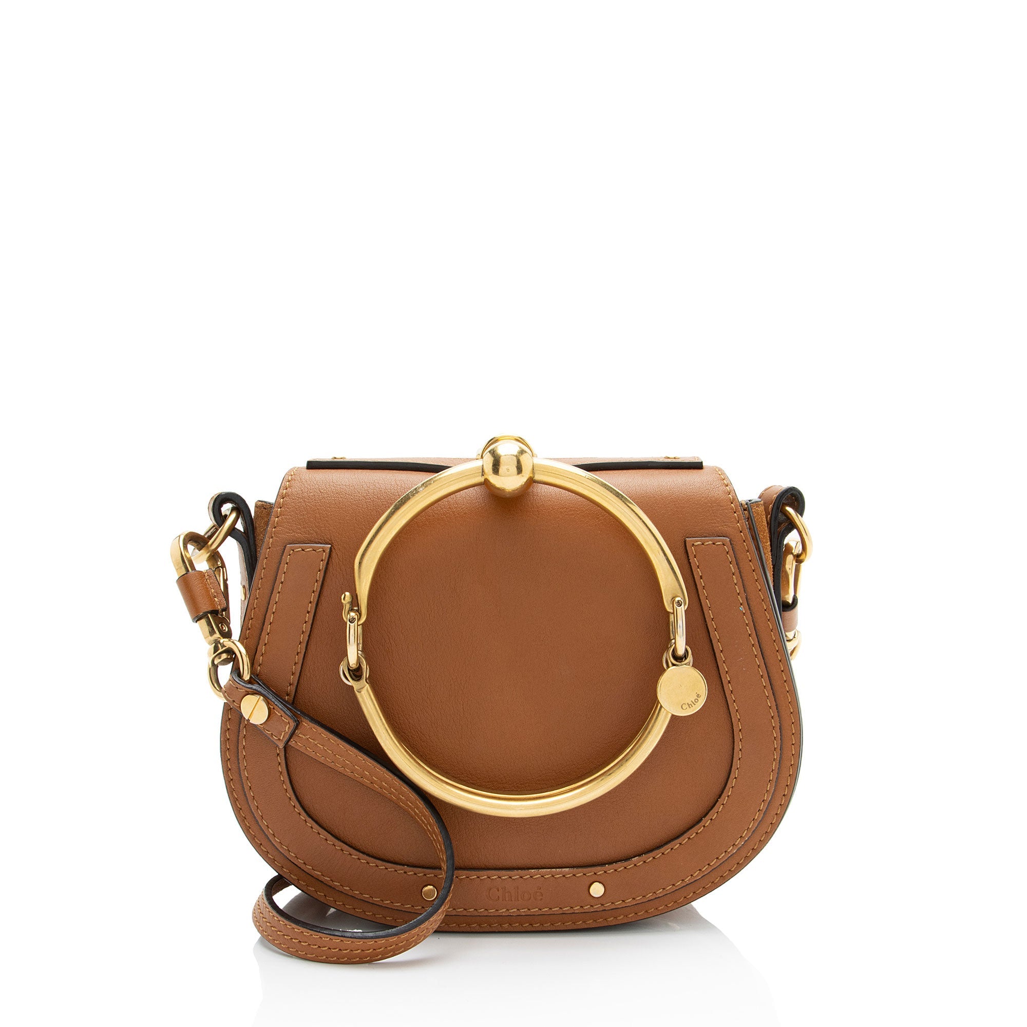 Chloe Calfskin Suede Nile Small Bracelet Bag
