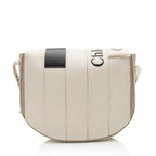 Chloe Linen Canvas Woody Crossbody Bag (SHF-wyyqtV)