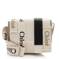 Chloe Linen Canvas Woody Crossbody Bag (SHF-wyyqtV)