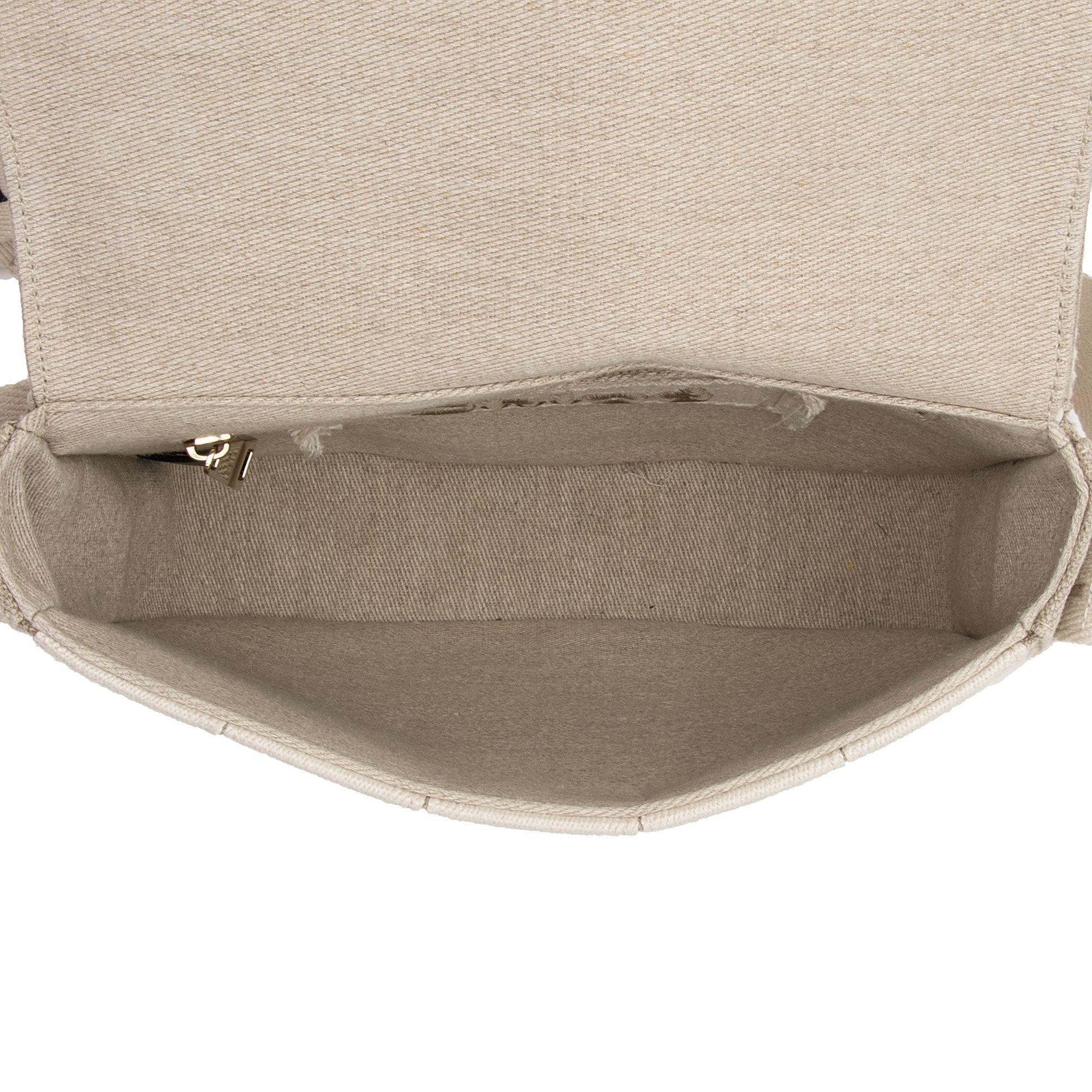 Chloe Linen Canvas Woody Crossbody Bag (SHF-wyyqtV)