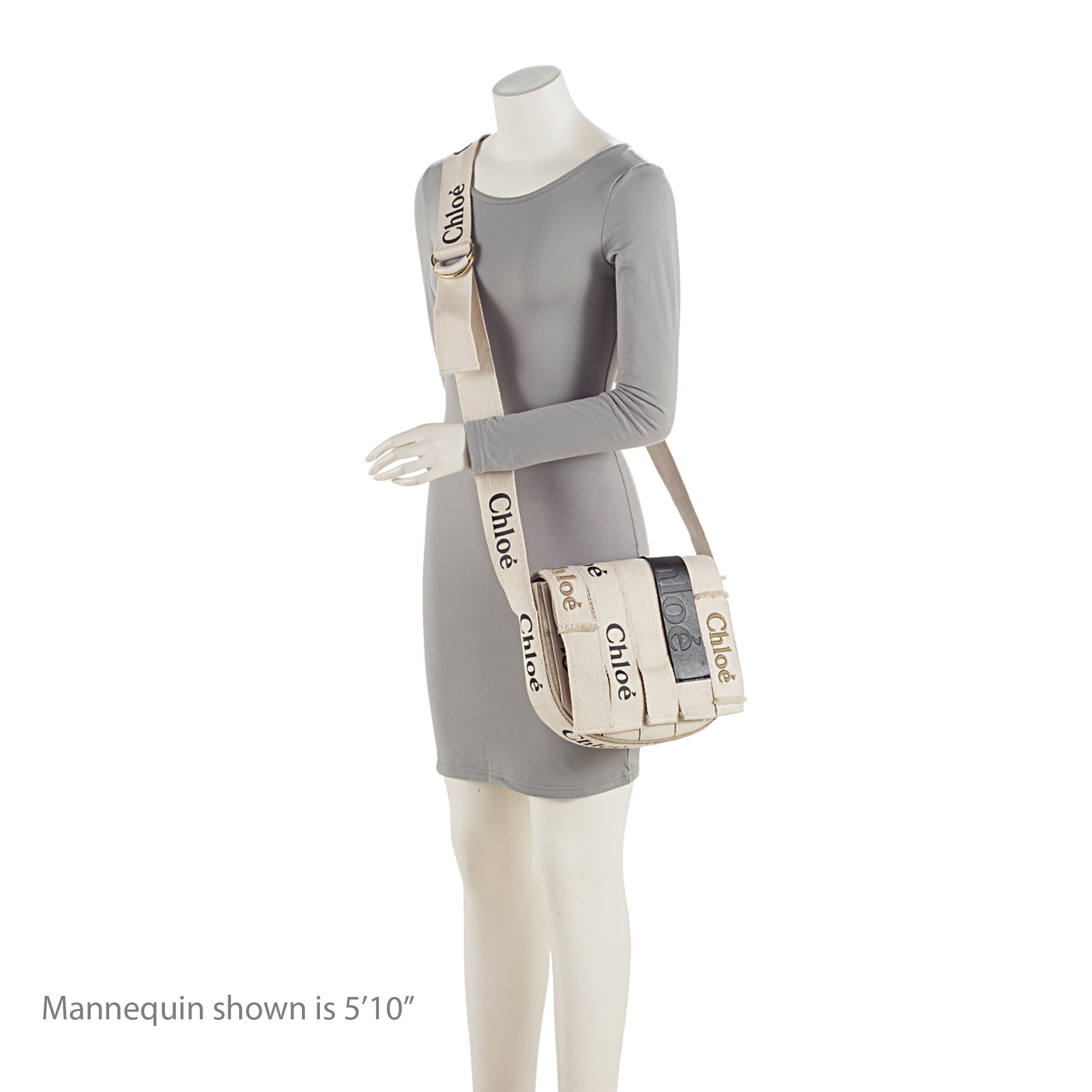 Chloe Linen Canvas Woody Crossbody Bag (SHF-wyyqtV)