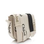 Chloe Linen Canvas Woody Crossbody Bag (SHF-wyyqtV)