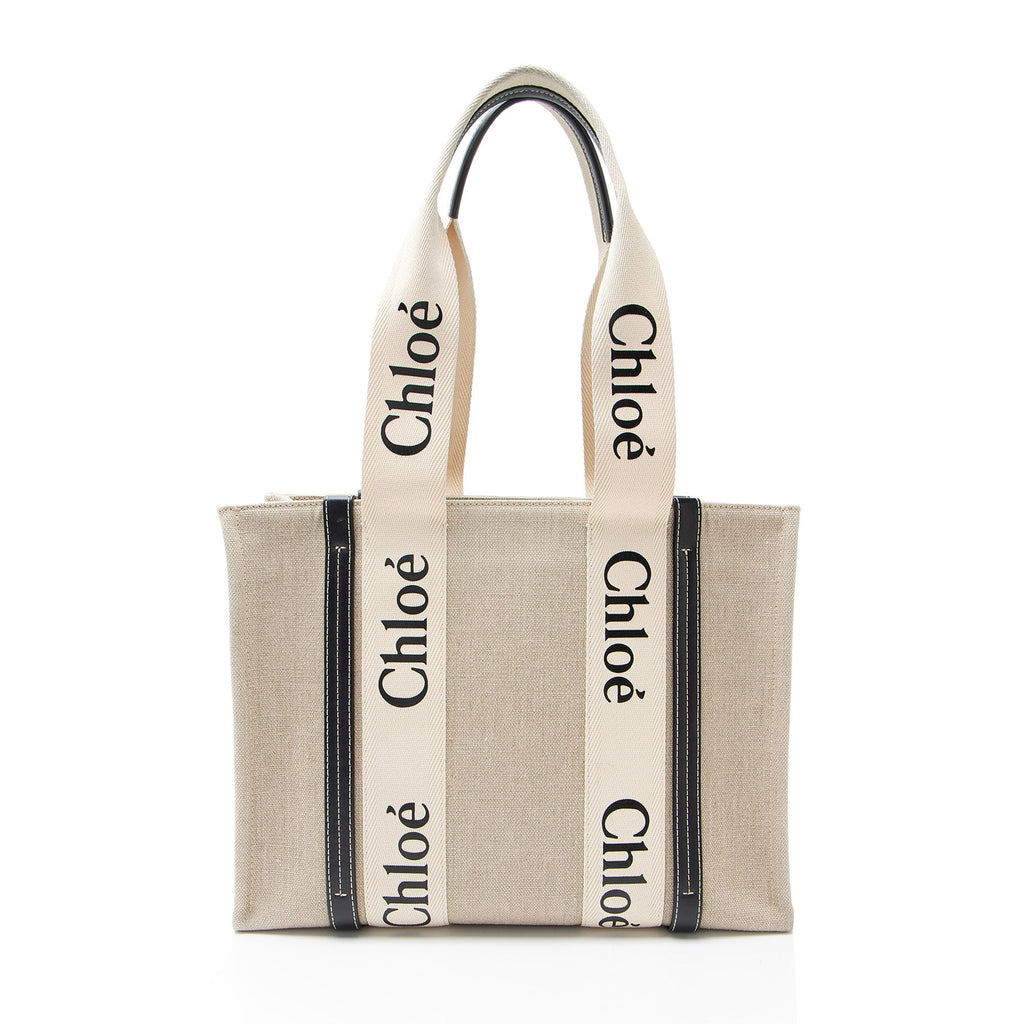 Chloe Canvas Woody Medium Tote
