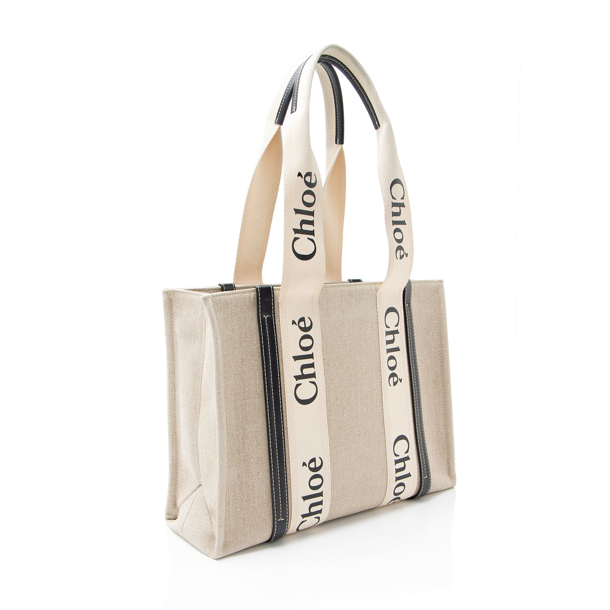 Chloe Canvas Woody Medium Tote