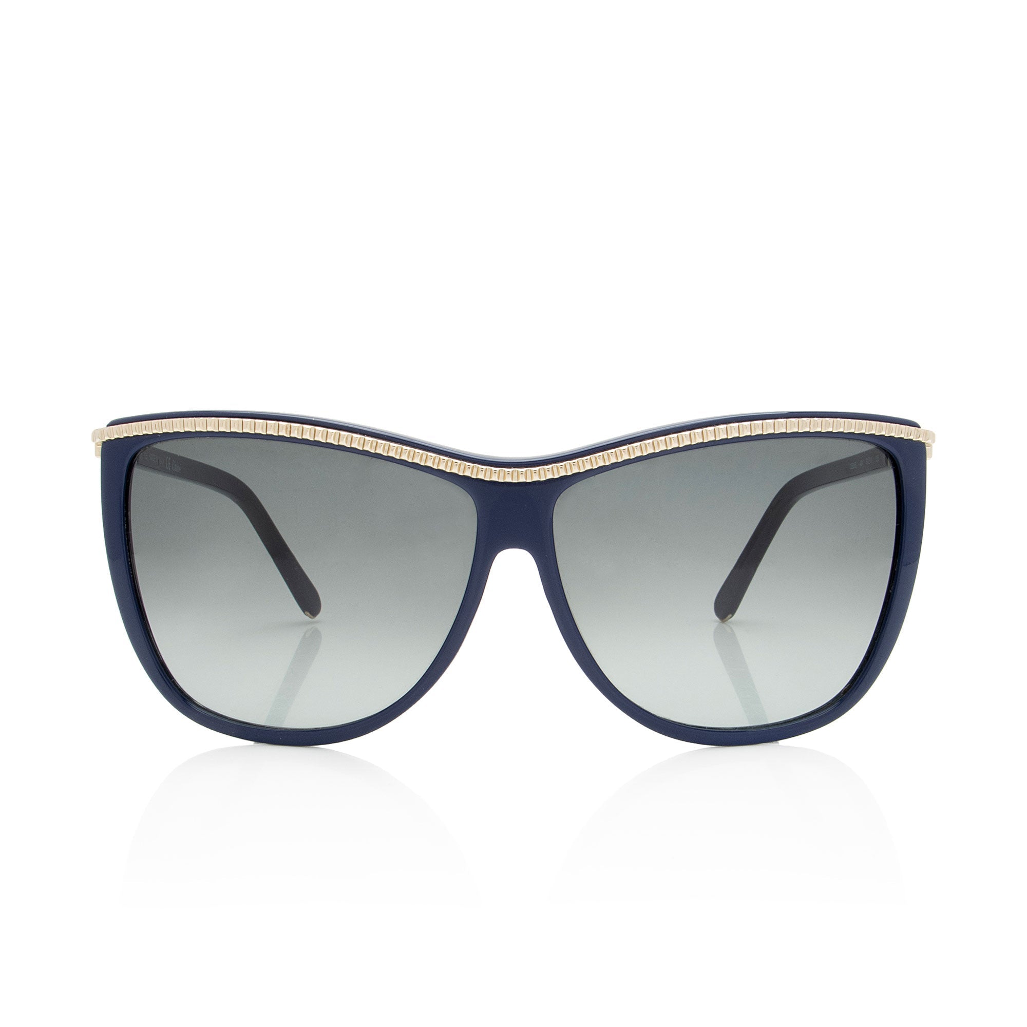 Chloe Chain Rectangular Sunglasses