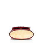 Chloe Croc Embossed Calfskin Aby Lock Small Top Handle