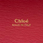 Chloe Croc Embossed Calfskin Aby Lock Small Top Handle