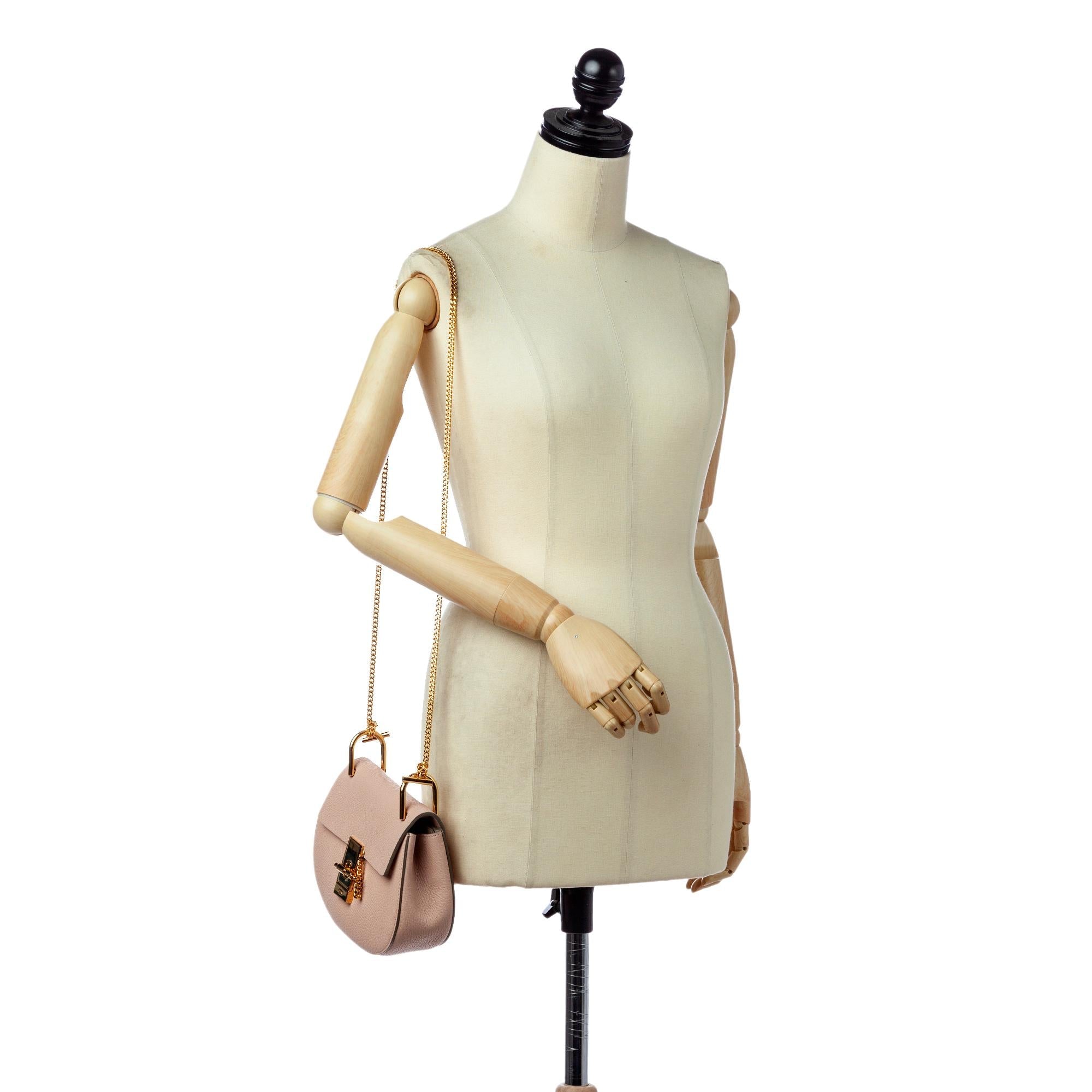 Chloe Drew Leather Crossbody Bag (SHG-28228)