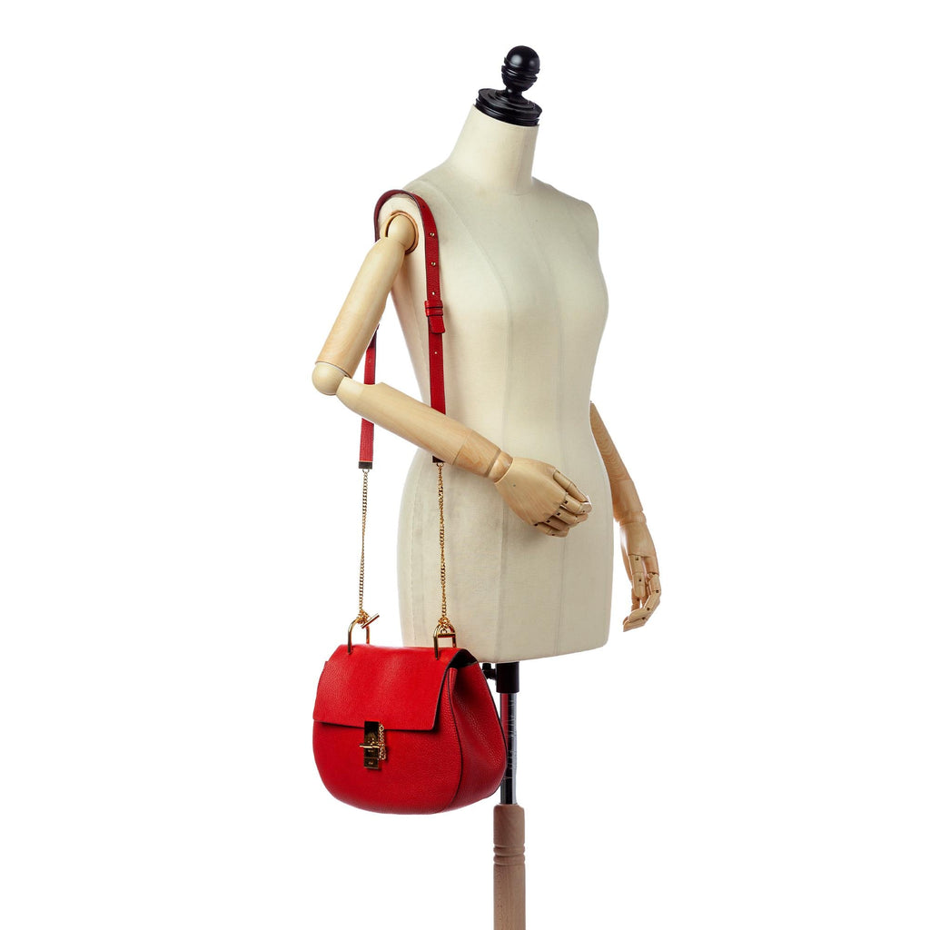 Chloe Drew Leather Crossbody Bag (SHG-28452)