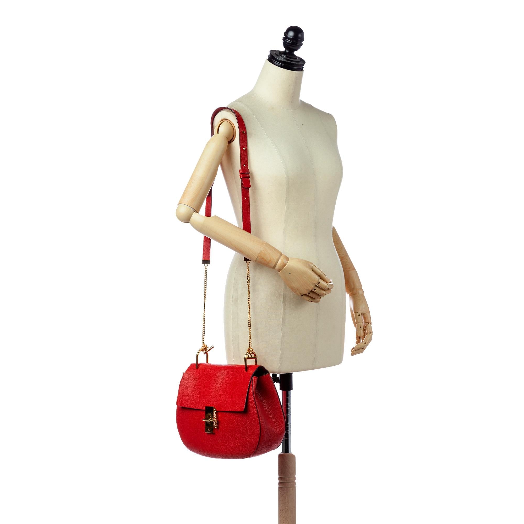 Chloe Drew Leather Crossbody Bag (SHG-28452)