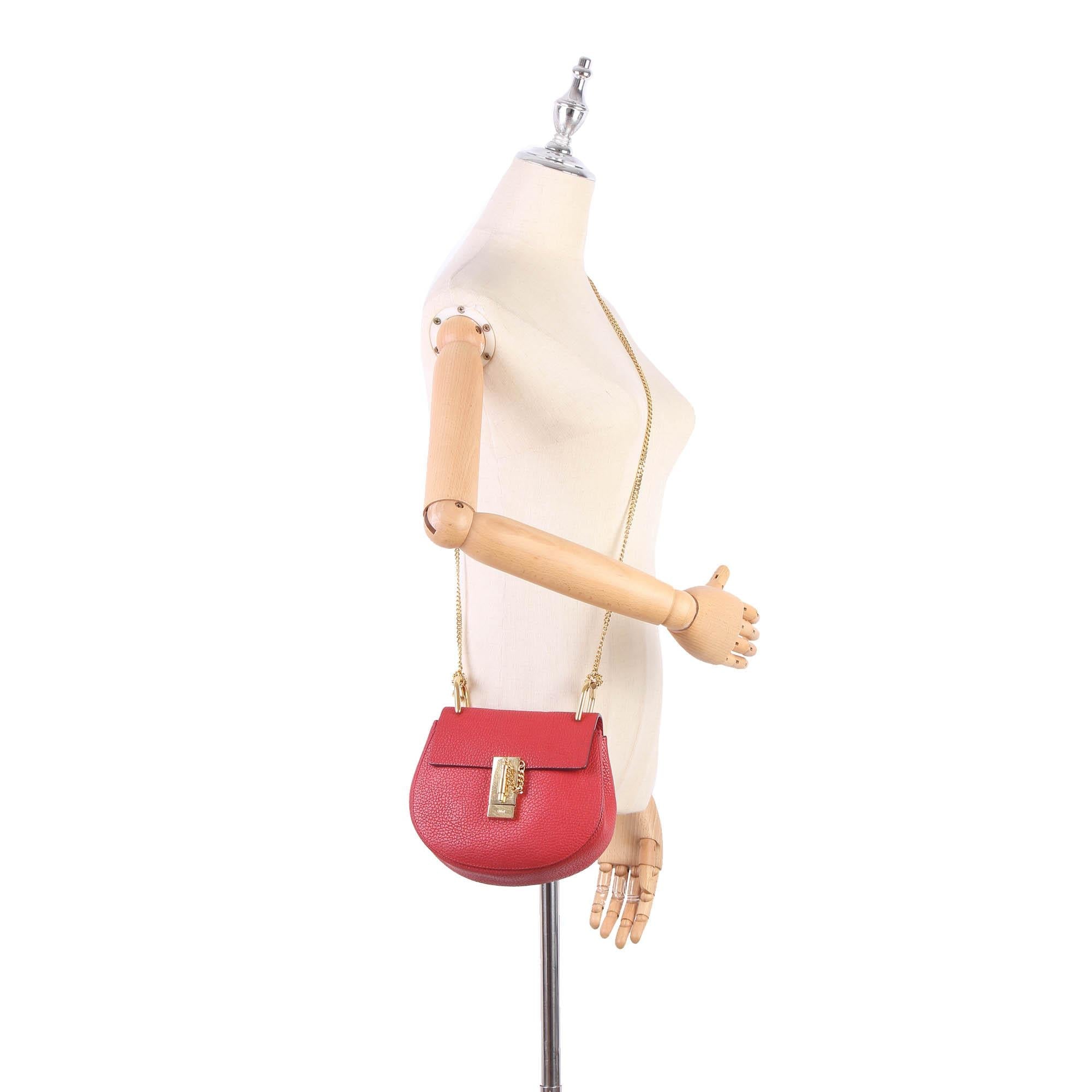 Chloe Drew Leather Crossbody Bag (SHG-28922)