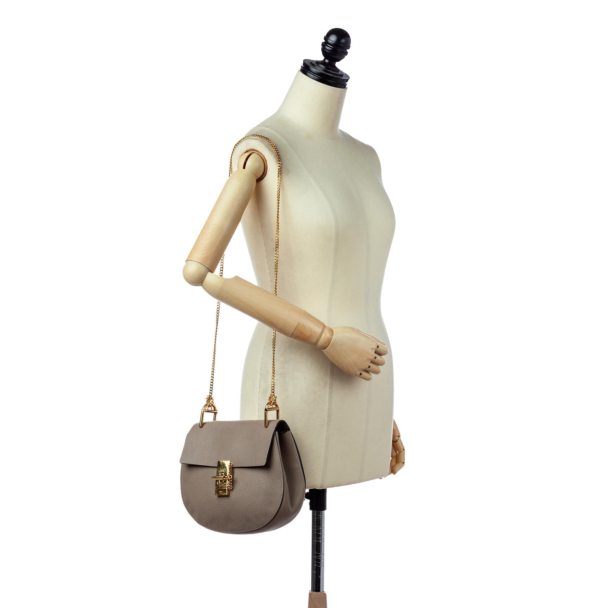 Chloe Drew Leather Crossbody Bag (SHG-29576)