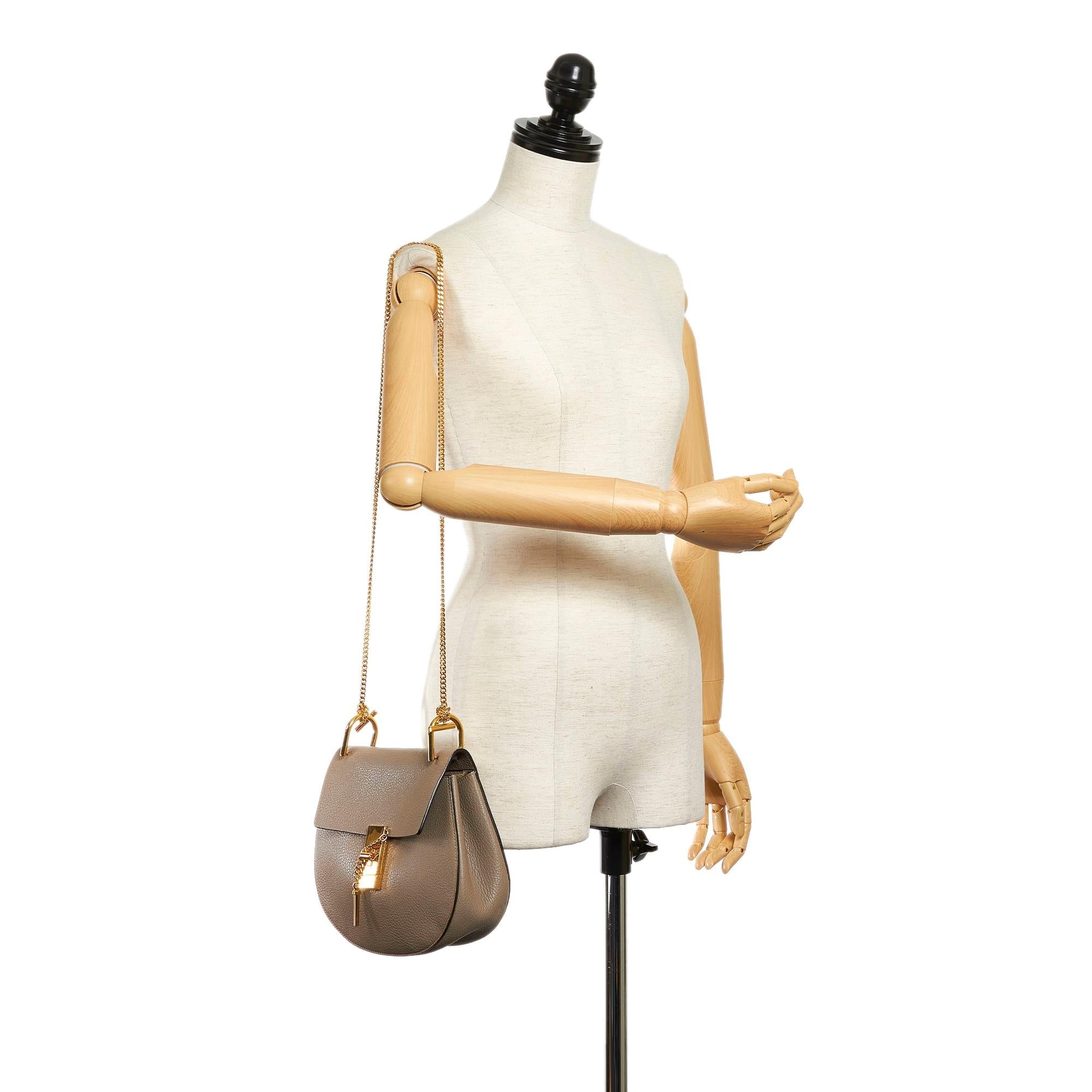 Chloe Drew Leather Crossbody Bag (SHG-30339)