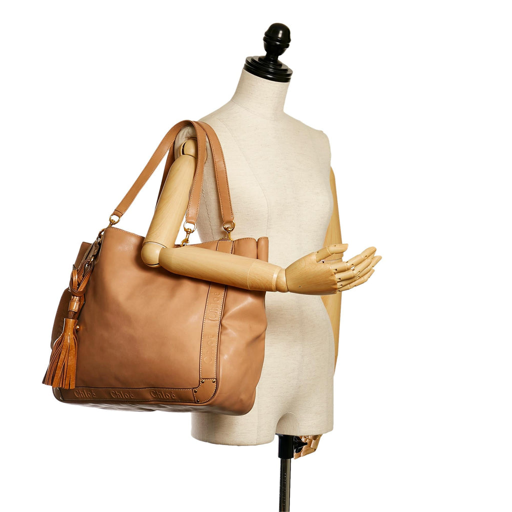 Chloe Eden Leather Tote Bag (SHG-34363)