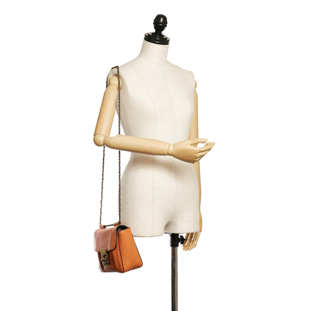 Chloe Elsie Leather Crossbody Bag (SHG-29350)