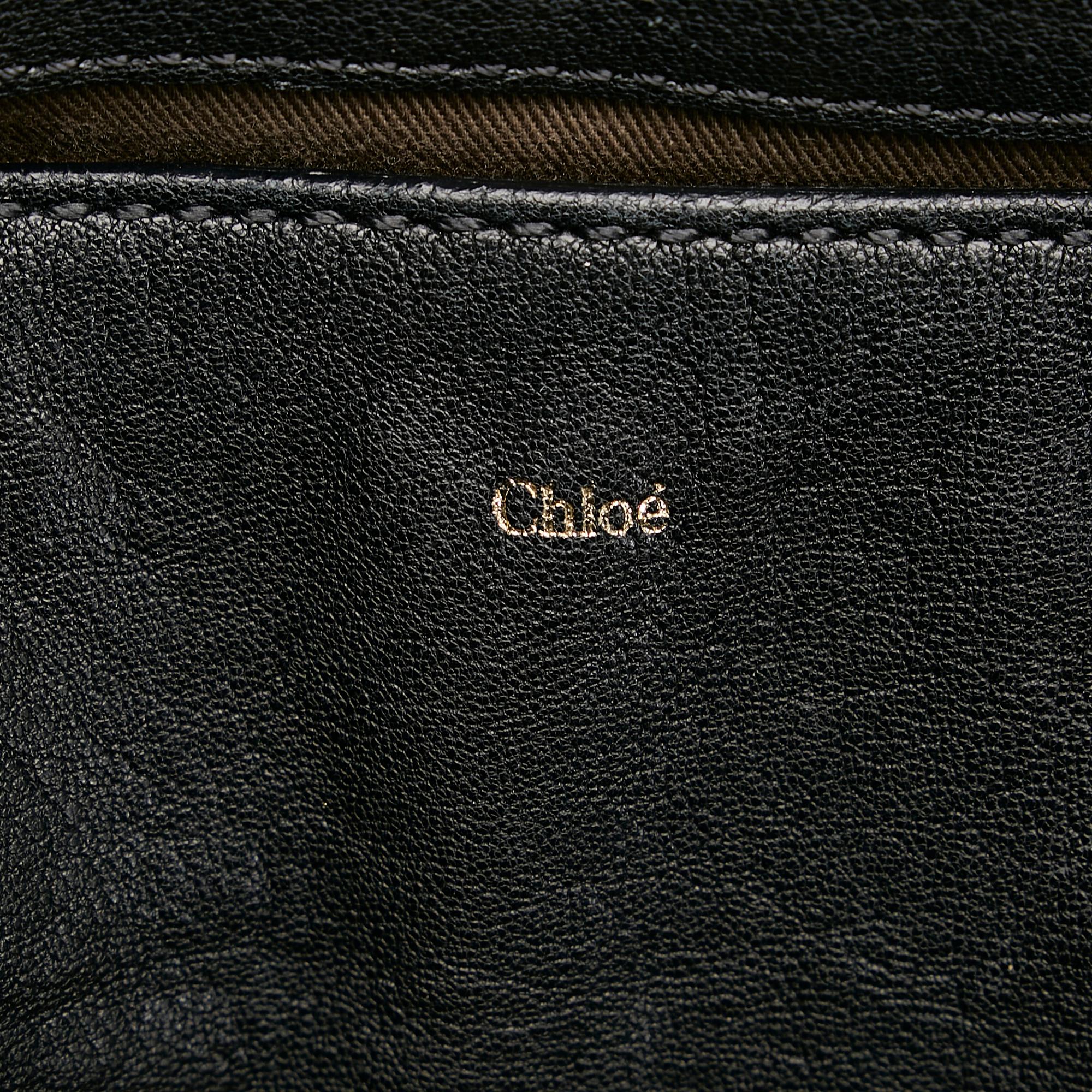 Chloe Elsie Leather Satchel (SHG-28221)