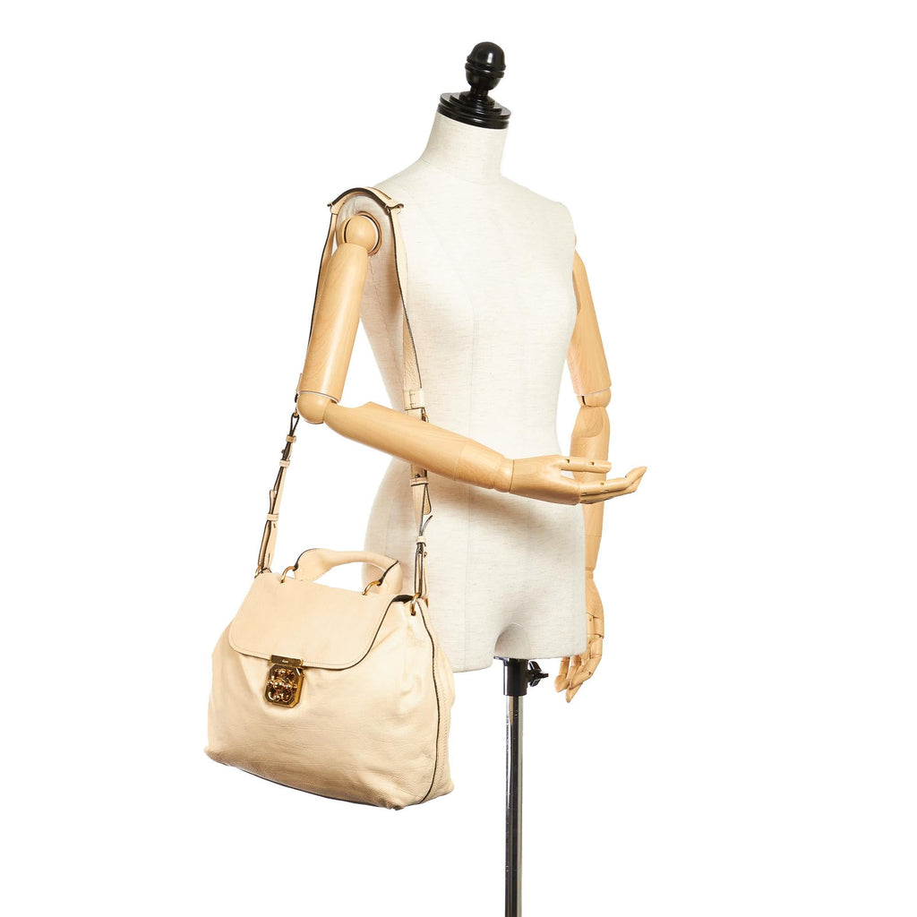 Chloe Elsie Leather Satchel (SHG-28313)