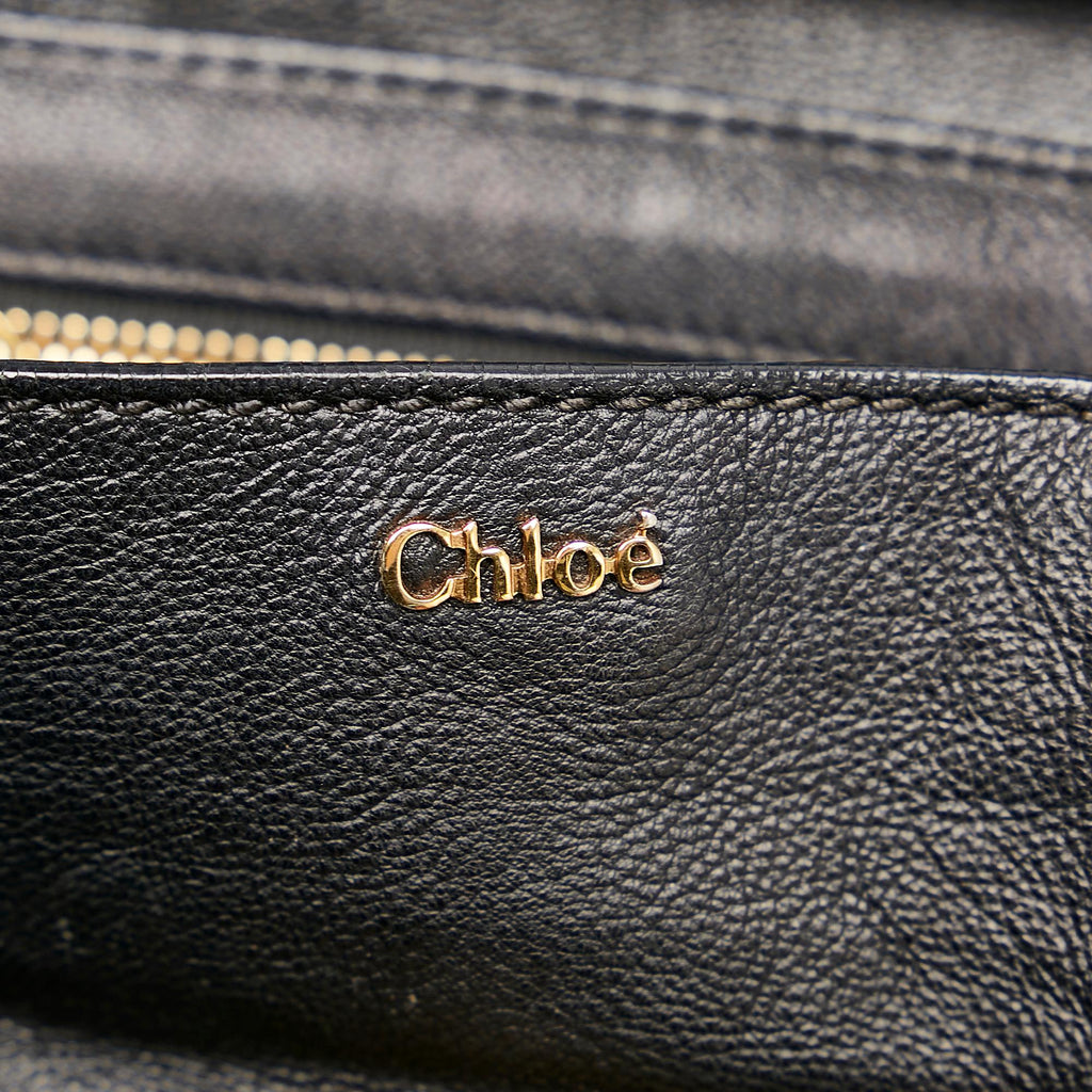 Chloe Elsie Leather Satchel (SHG-29885)