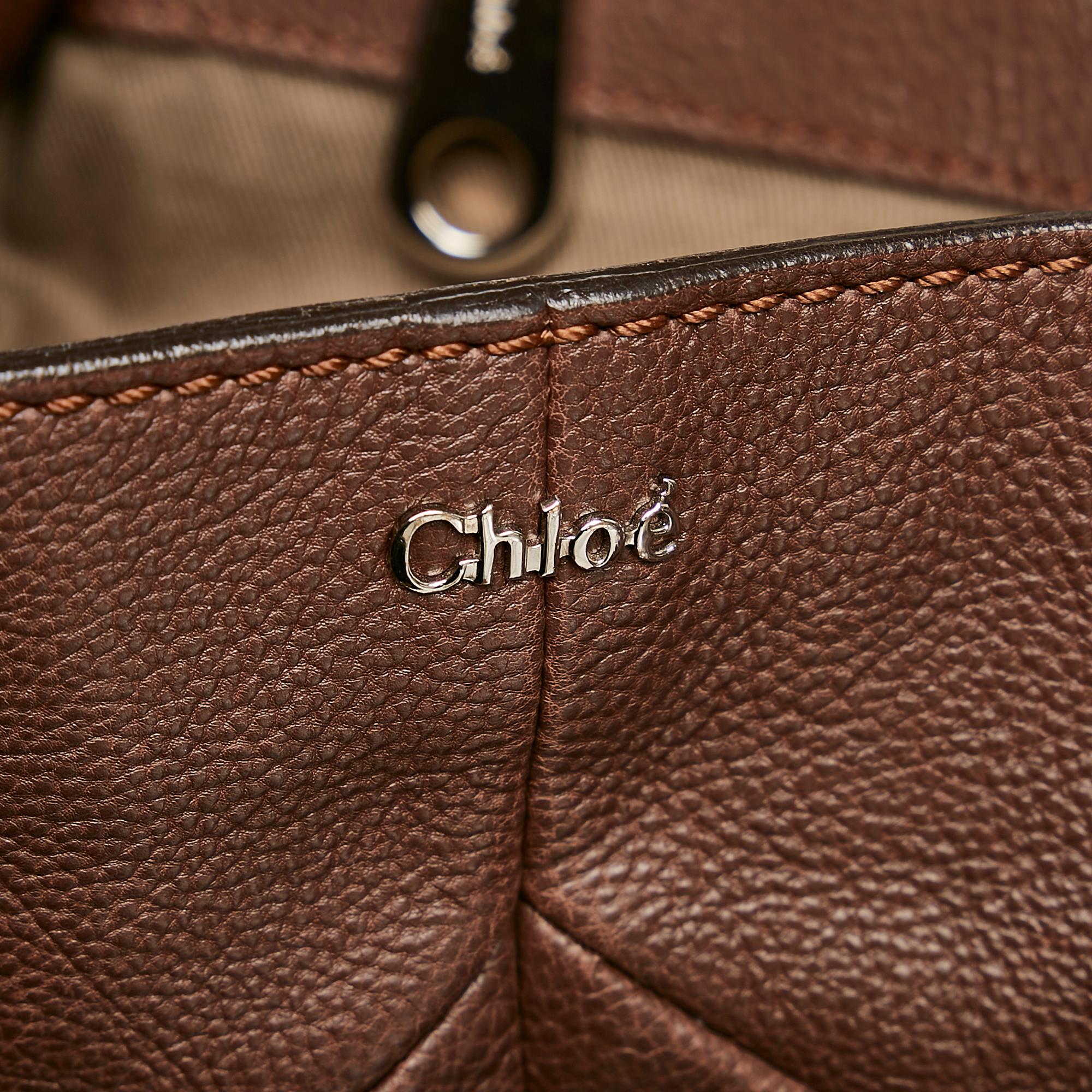 Chloe Elsie Leather Satchel (SHG-29904)