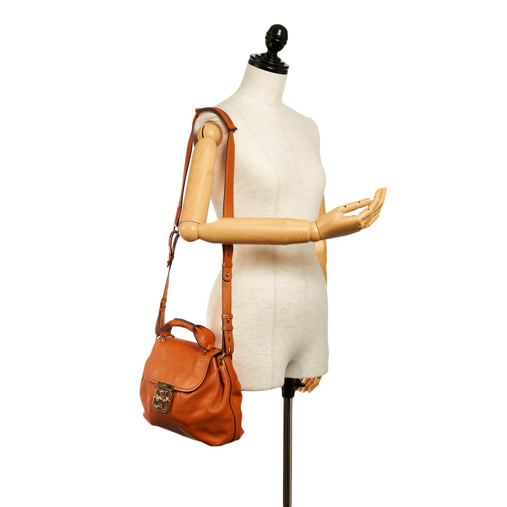 Chloe Elsie Leather Satchel (SHG-30981)