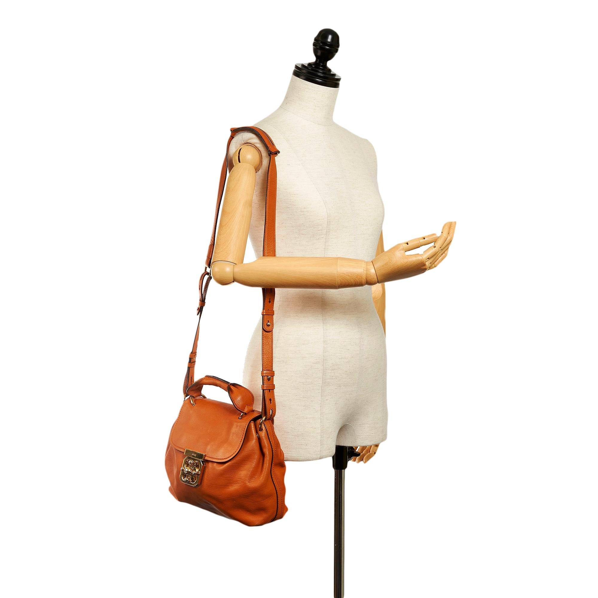 Chloe Elsie Leather Satchel (SHG-30981)