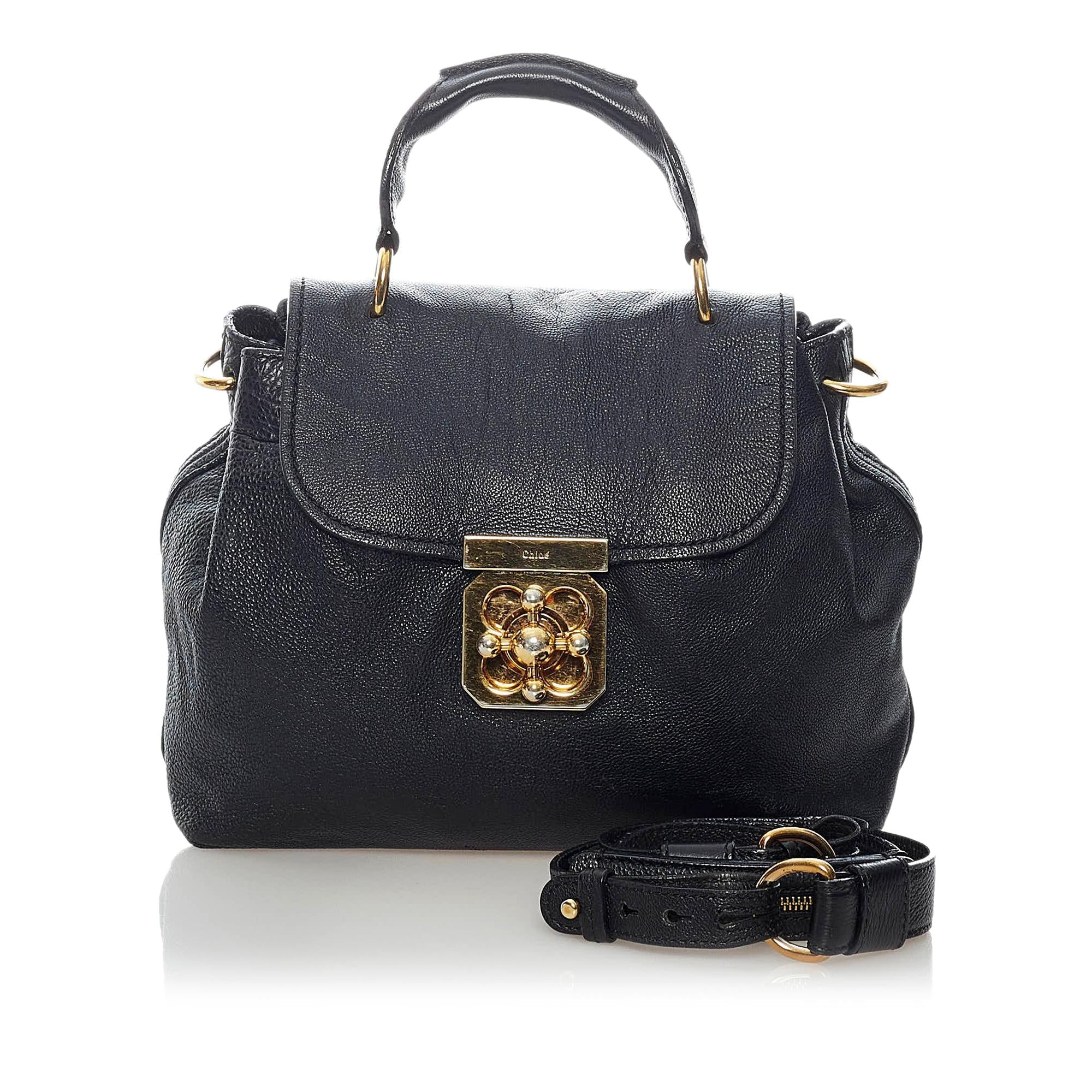 Chloe Elsie Leather Satchel (SHG-32474)