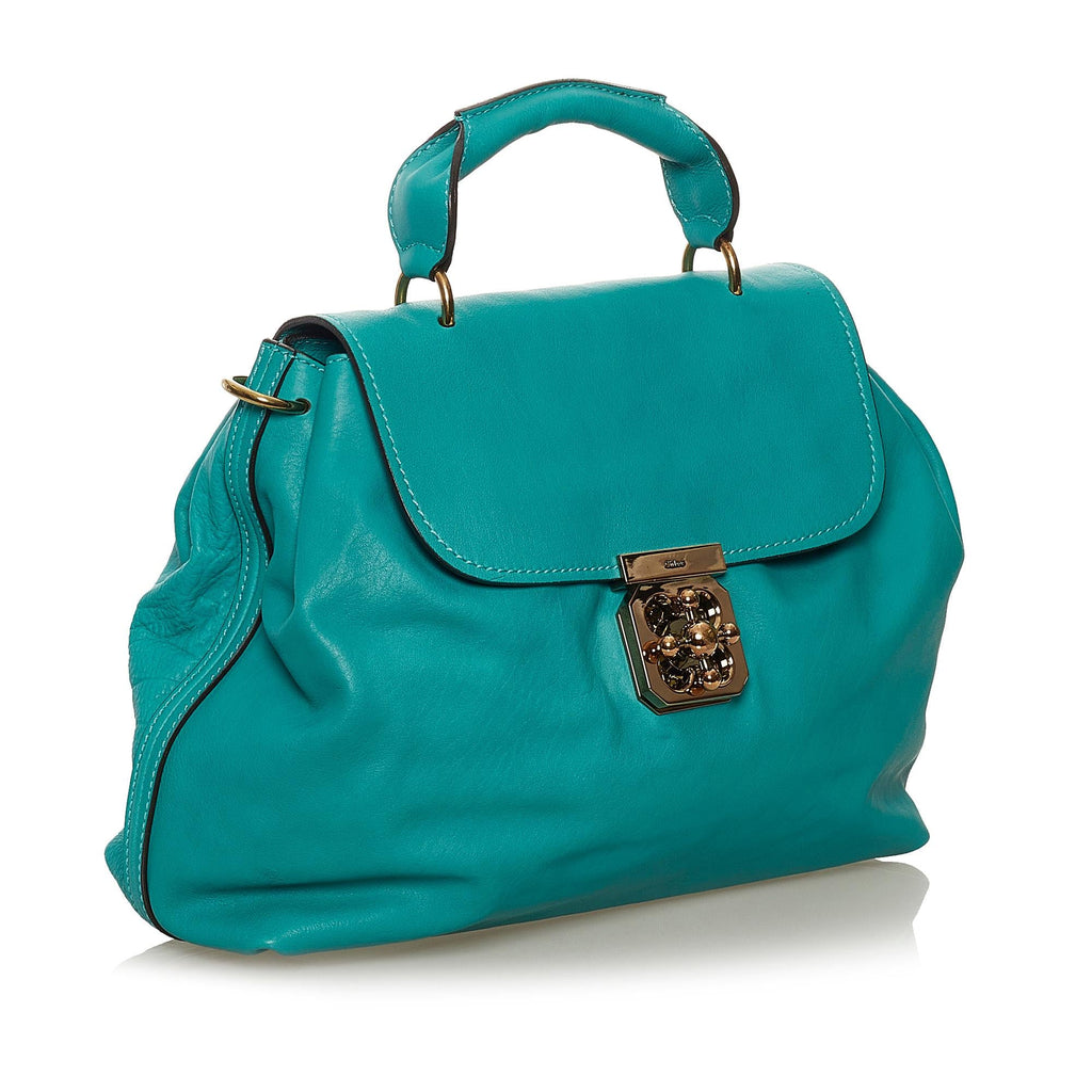Chloe Elsie Leather Satchel (SHG-33114)