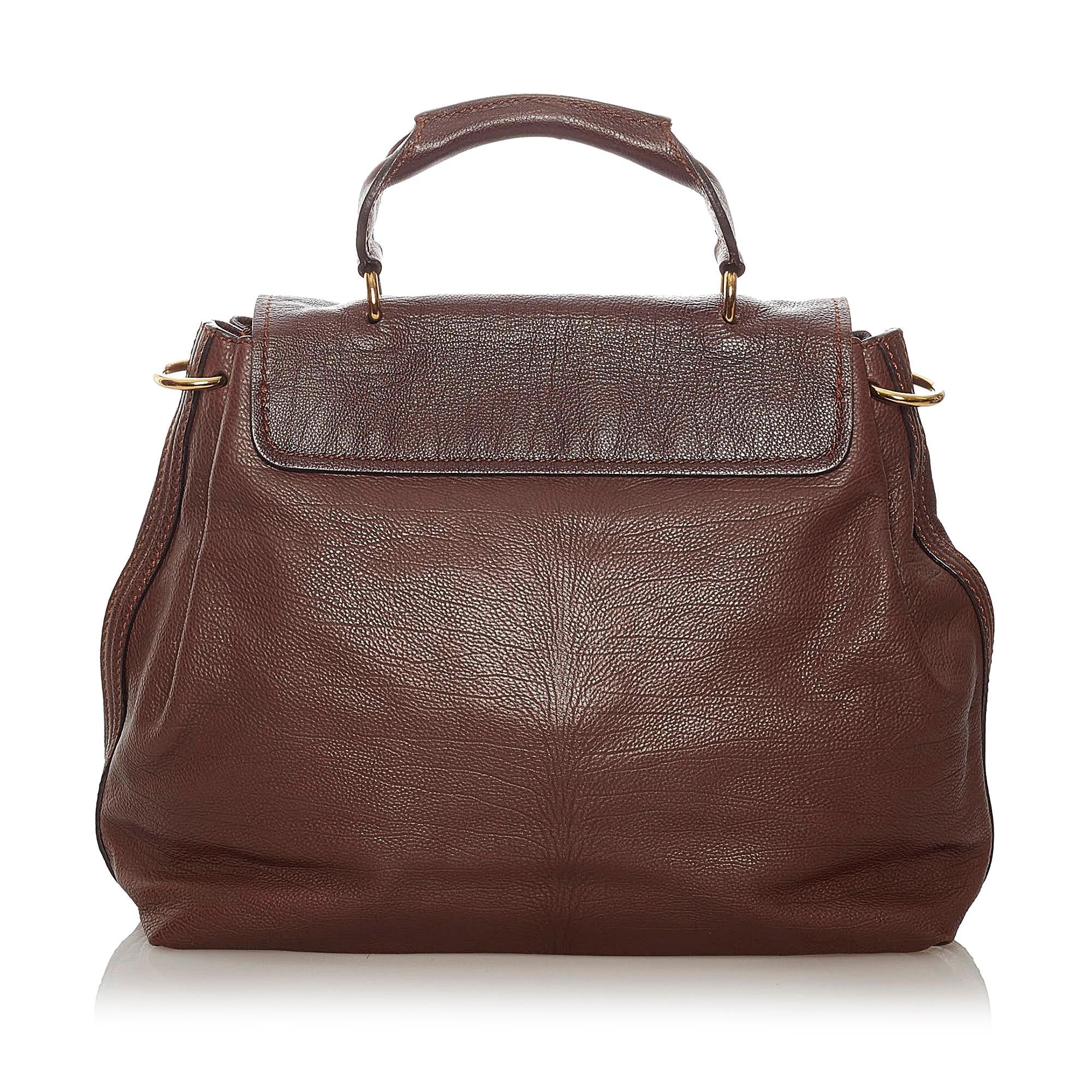 Chloe Elsie Leather Satchel (SHG-35069)