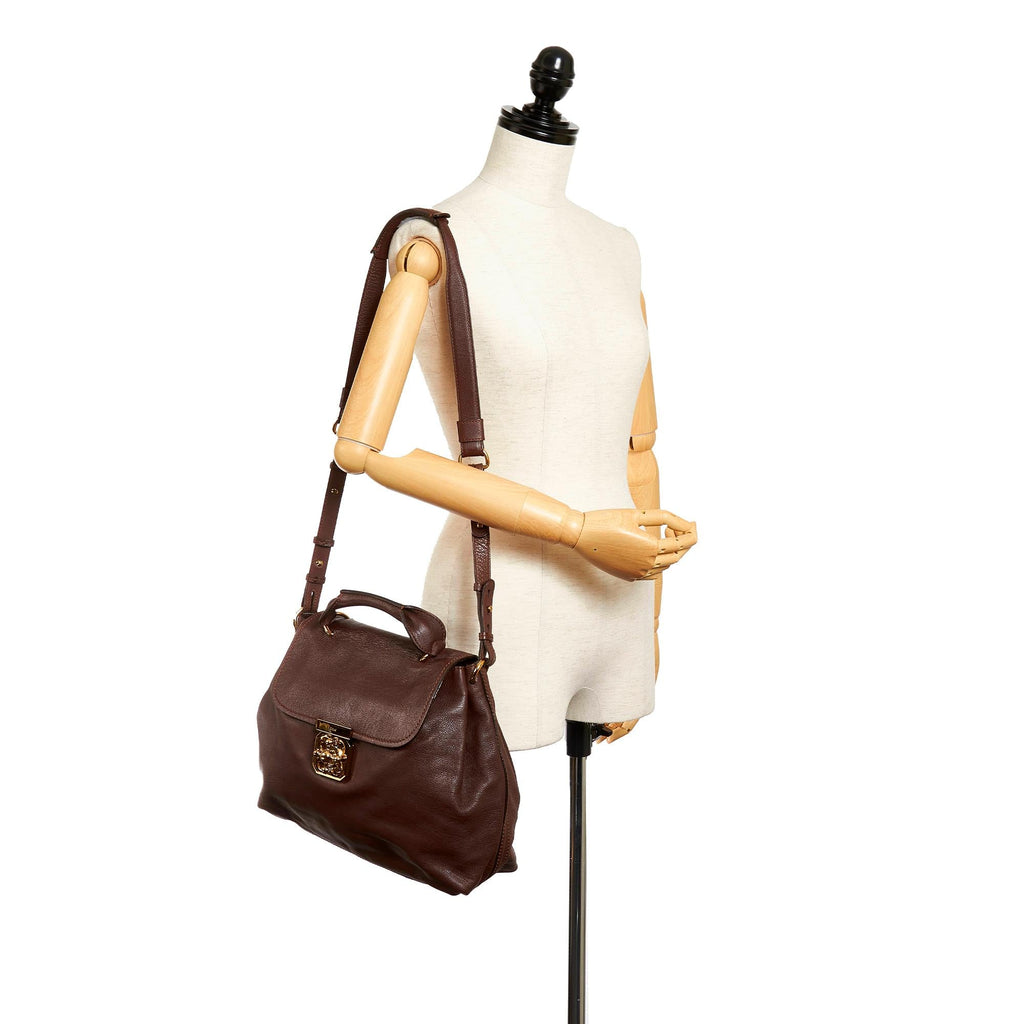 Chloe Elsie Leather Satchel (SHG-35069)