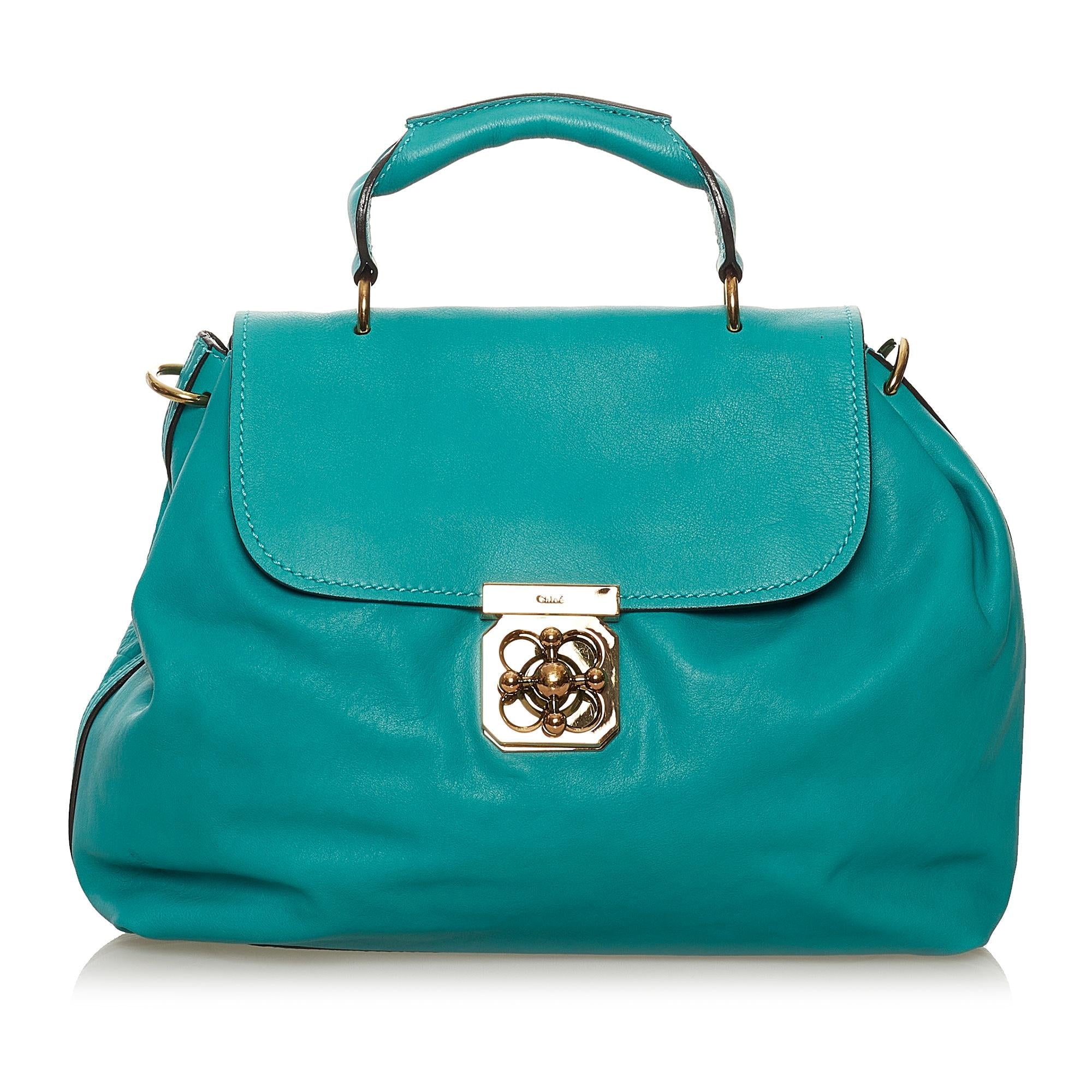 Chloe Elsie Leather Satchel (SHG-37648)