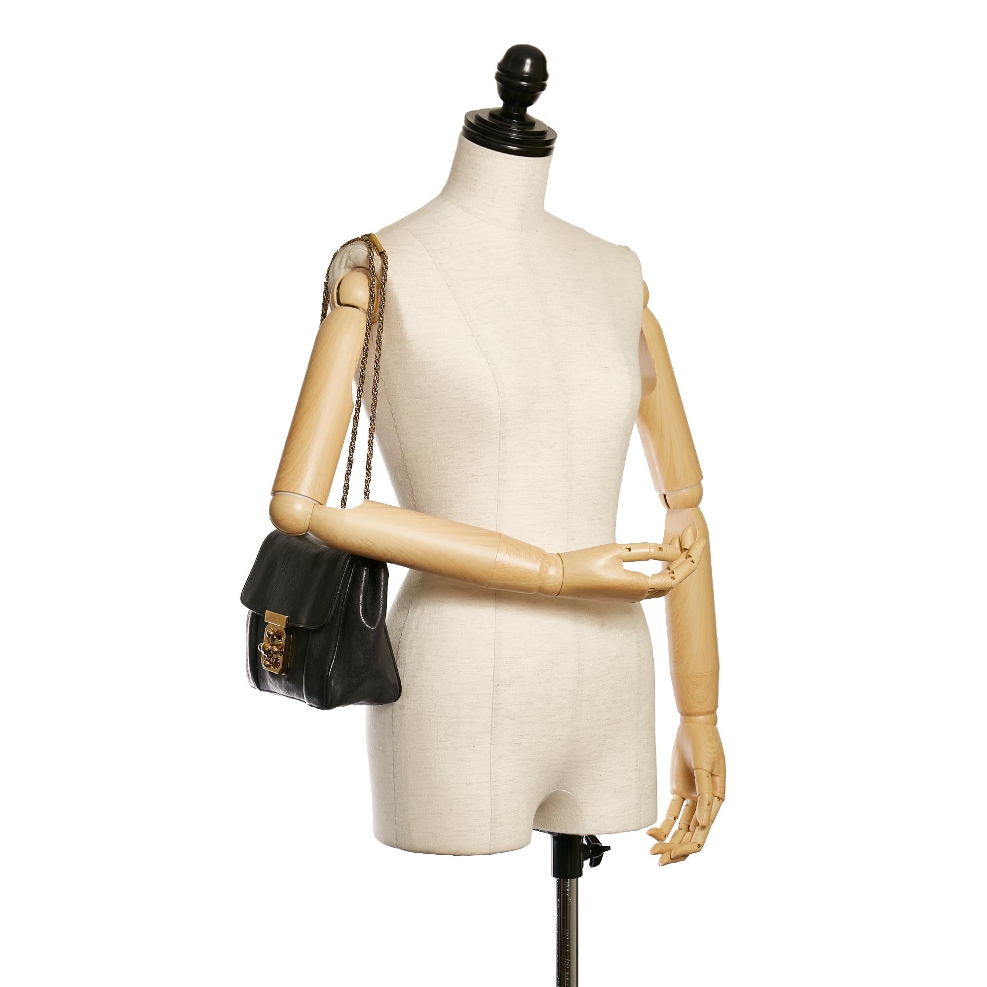 Chloe Elsie Leather Shoulder Bag (SHG-33651)