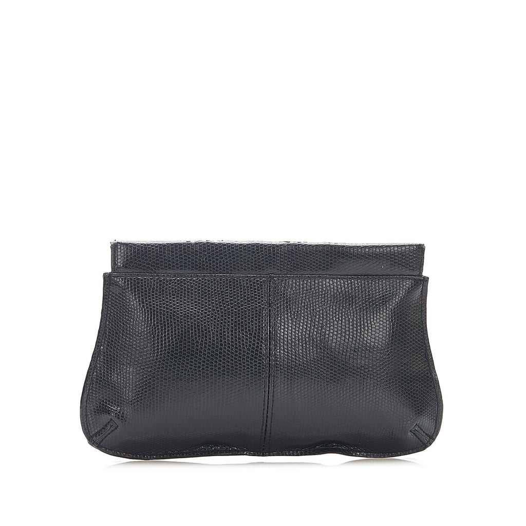 Chloe Embossed Leather Clutch (SHG-22267)