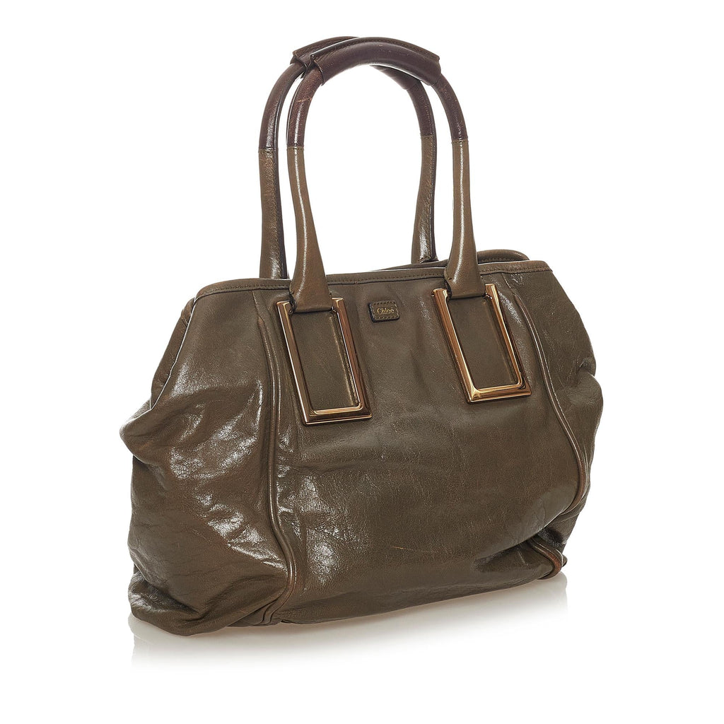 Chloe Ethel Leather Satchel (SHG-27470)