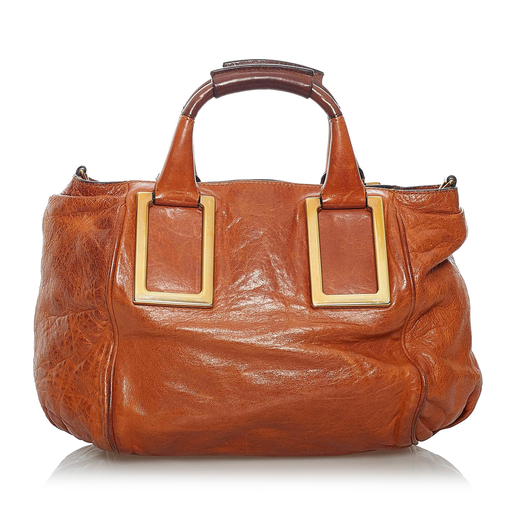 Chloe Ethel Leather Satchel (SHG-29353)