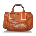Chloe Ethel Leather Satchel (SHG-29353)