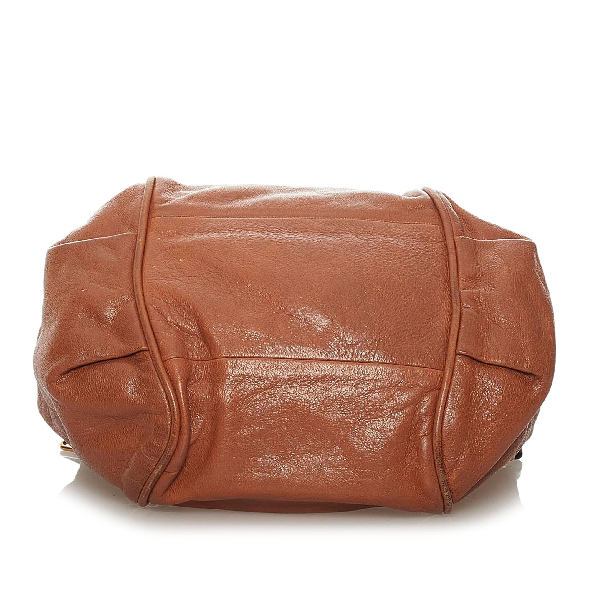 Chloe Ethel Leather Satchel (SHG-33925)